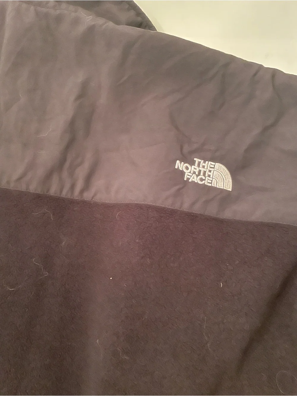 The North Face Men’s Black Hybrid Fleece & Nylon Jacket